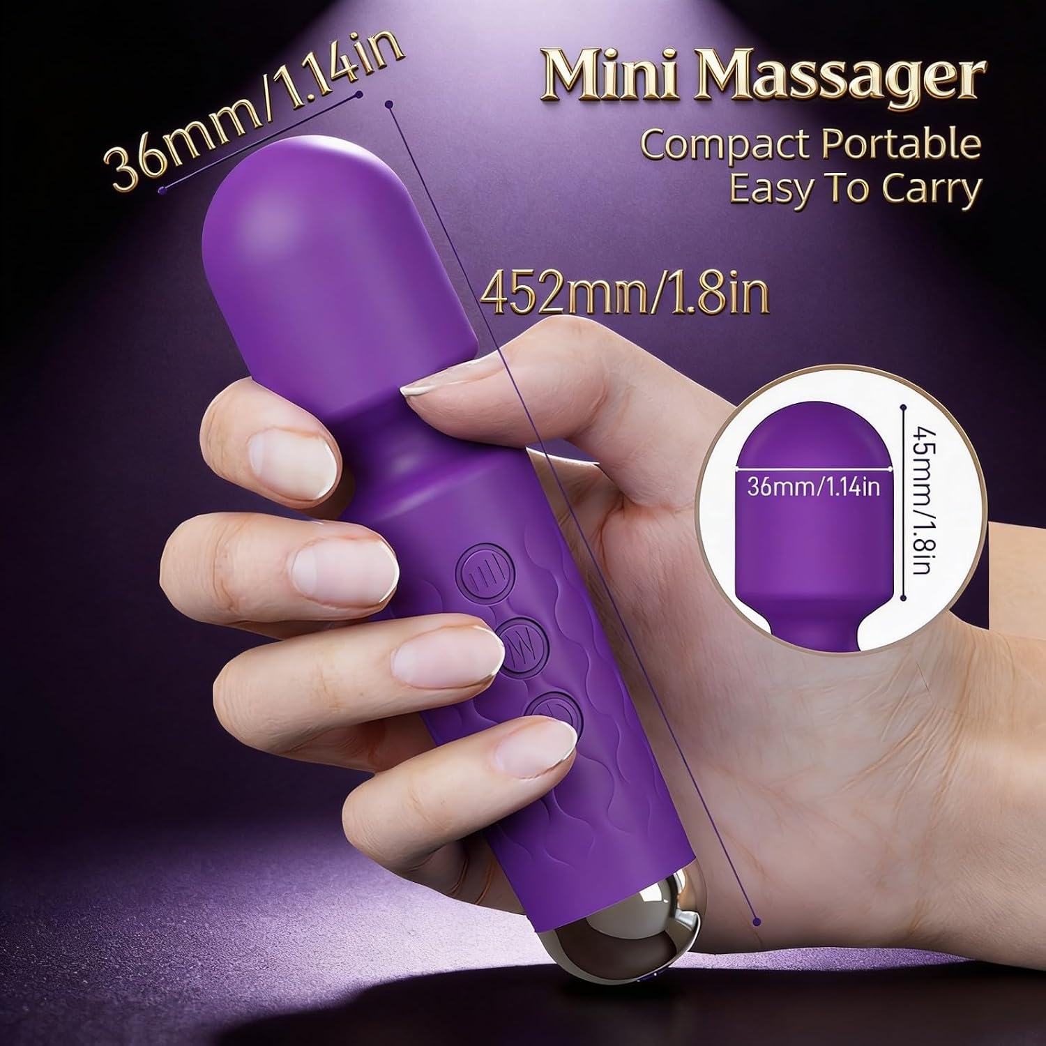 Handheld Small Mini Back Relaxation Massager