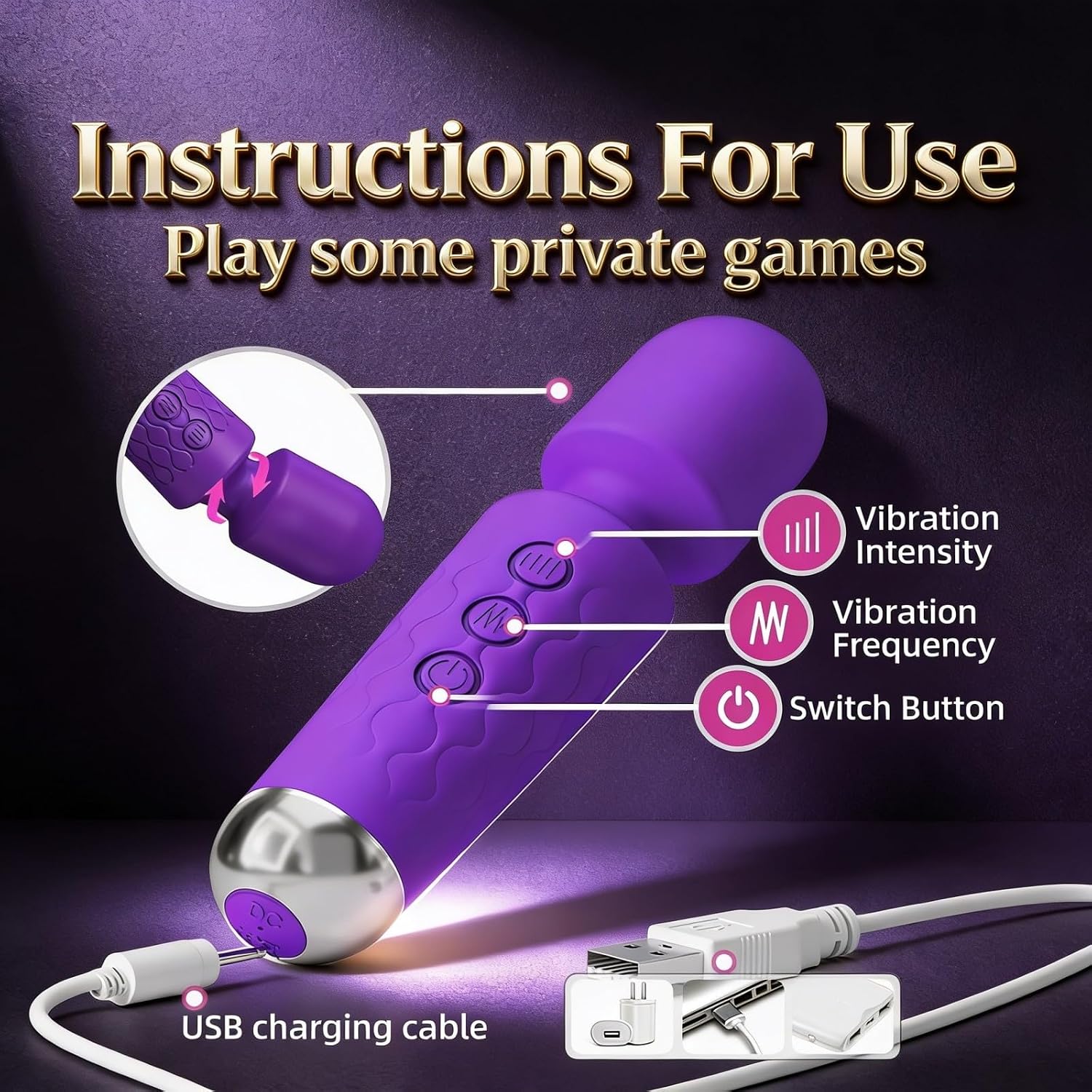 Handheld Small Mini Back Relaxation Massager