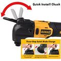 DEWALT DCS356 Brushless Oscillating Multi-Tool Rechargeable Quick Blade Change for Sanding Trimming Grinding Cutting Jobs