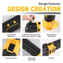 DEWALT DCS356 Brushless Oscillating Multi-Tool Rechargeable Quick Blade Change for Sanding Trimming Grinding Cutting Jobs