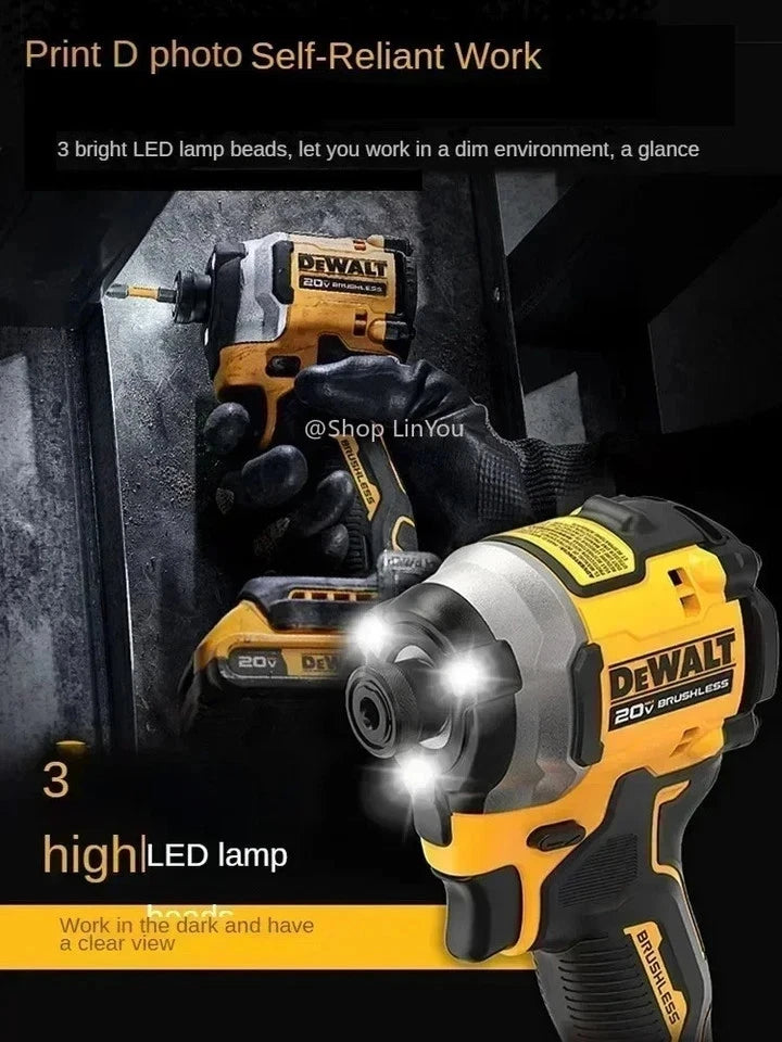 DEWALT DCF850B ATOMIC 20V MAX 1/4 inch Cordless Impact Driver (Tool Only) -...