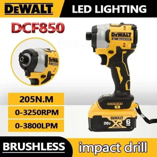 DEWALT DCF850 Impact Driver Electric Driver 20V Brushless Cordless 3250RPM...